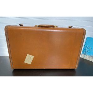 Vintage 1950s Brown Samsonite Shwayder Bros Hard Side Suitcase Style 4621